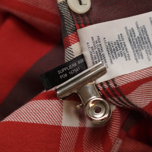 RRL Ralph Lauren Western Plaid Cotton Work Shirt - Picture 13 of 13